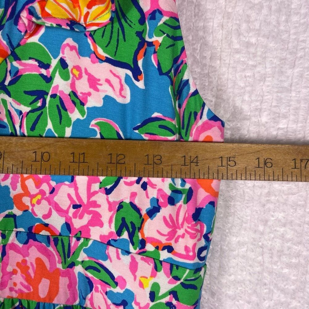 Lilly Pulitzer Multicolor Floral Ruffle Sleeve Vyra Maxi Dress Size 10 - Picture 9 of 10